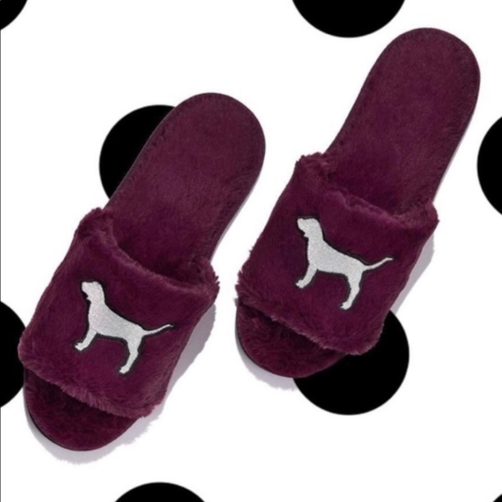 PINK Furry Slippers